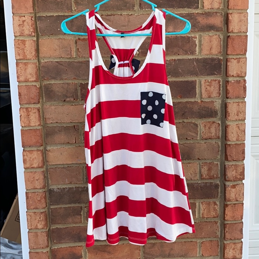 American Flag Boutique Tank